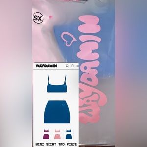 Waydamin Mini Skirt Two Piece Set